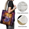 thumbnail image 3 of Isabella Encanto-theme canvas Tote Bag for Women Aesthetic Shopping Grocery Reusable Bags with Inner Zipper Women Gift 13.8 x 15.8 inches（35x40cm）, 3 of 6