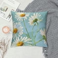 thumbnail image 2 of Pratyus Daisies Flowers Aestheticism Square Pillow Cover Case for Cushions Sofa Bed Outdoor Decoration 1PC 12x12in, 2 of 5