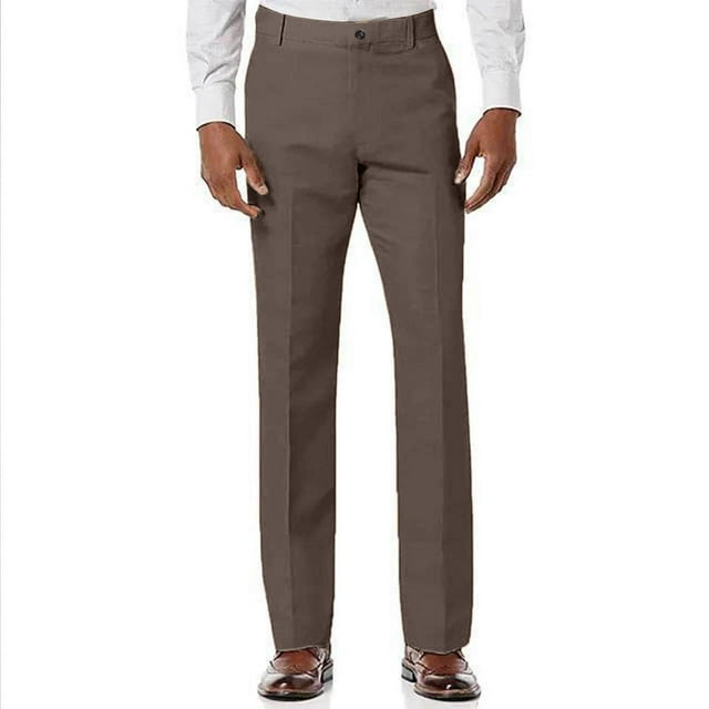 Moxiu Men's Golf Pants Stretch Lightweight Quick Dry Sun Protection Relaxed Straight Leg Work Pants with Pockets Coffee,XXXL