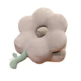 thumbnail image 4 of Almohada para siesta, almohada de apoyo, forma de flor, bonito cojín negro portátil de dibujos animados gris, 4 of 9