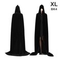thumbnail image 1 of 1 Uds. Capa con capucha de terciopelo de vampiro Medieval bata larga capas de bruja disfraz de Halloween, 1 of 4