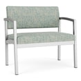 thumbnail image 1 of Lesro Chaise de Réception en Acier pour Soins de Santé Bariatrique / Acier Argenté / Vert, 1 of 4