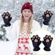 thumbnail image 2 of Guantes con Garras Animales Lindos Pata Oso Palma de Peluche Guantes de Dedo Completo para la Protección Contra el Calor Del Tiempo Frío, Duradero Y Acogedor Uso de Invierno, 2 of 4