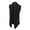 Black, variant on Big & Tall Men's Open Front irregular Hem Cardigan Vest Gray LT