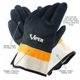 thumbnail image 4 of Brazalete de seguridad de PVC con doble revestimiento de Gloves Galeton Viper, color negro, 4 of 4