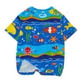 thumbnail image 4 of Uxgjfwu Baby and Toddler Short Sleeve Graphic T-Shirt Summer Tops for Girls and Boys T-Shirt Tee, Sizes 3-14, 4 of 5
