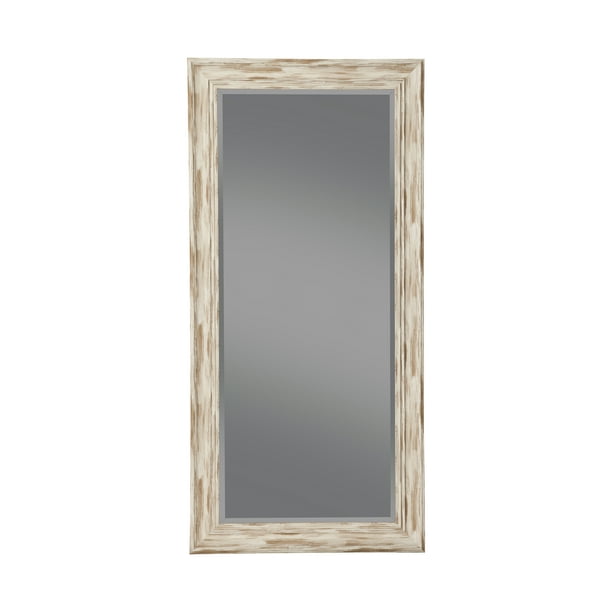 Full Length Leaner Mirror Farmhouse Antique White Wash 65 X 31 By Martin Svensson Home Com Full Length Leaner Mirror Farmhouse, Full Length Beaded Floor Mirror