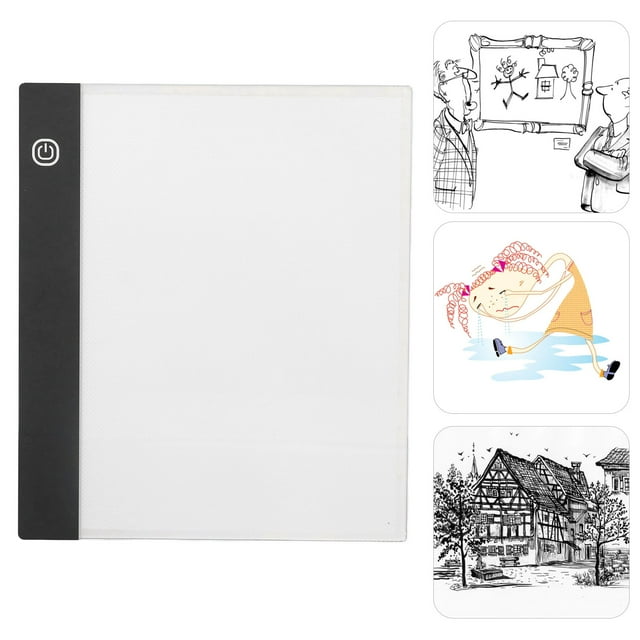 A5 LED Light Box Tracer, Portable Ultra Thin LED Artcraft Tracing Light Pad Light Box, Stepless Dimming, Smart Touch, High Brightness, For Artists Drawing Sketching Animation