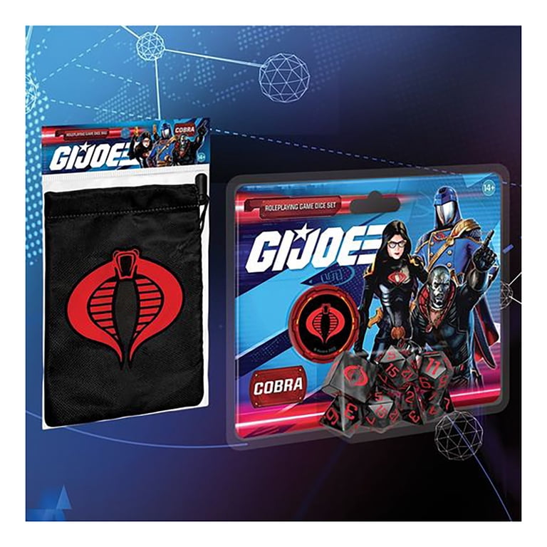 G.I. JOE Roleplaying Game: Cobra Dice Set - 8 Piece (7 Dice, 1 d2