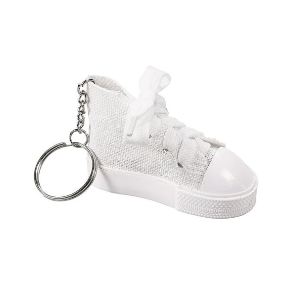 Do It Yourself Canvas Shoe Keychain - Craft Kits - 12 Pieces