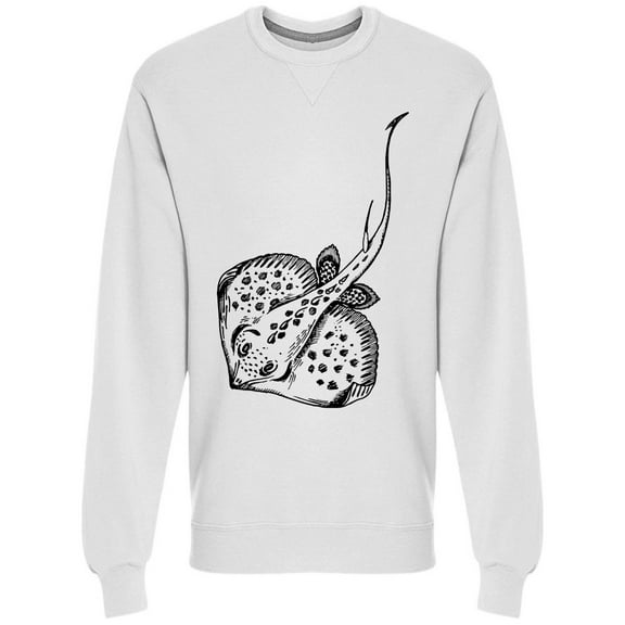 Stingray Fish Sweatshirt Men -Image by Shutterstock, Male Large