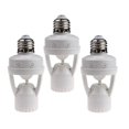 thumbnail image 1 of Conector de bombilla LPHUMEX, sensor de movimiento E26/E27, 3 unidades, 1 of 7