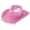 pink, variant on Seashell Fringe Western Cowboy Hat Party Fedora Hat for Weddings Festivals 56-58cm