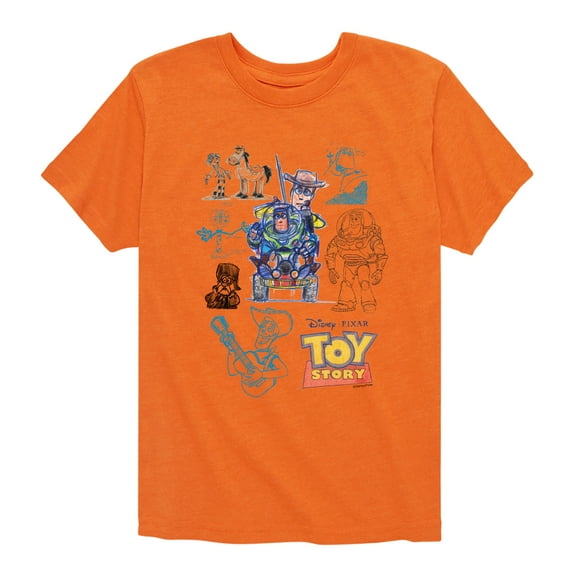 Toy Story 4 - Character Sketches - Toddler & Youth Short Sleeve Graphic T-Shirt