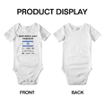 thumbnail image 3 of Not Only Am I Perfect, I'm Israeli Too! Cute Baby Bodysuits Newborn Clothes (White, 0-3 Months), 3 of 5