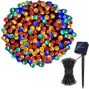 VerPetridure Clearance Solar String Lights Outdoor 72Ft 200 LED Solar Powered Christmas Lights 8 Lighting Mode Waterproof Decorative Lights For Party Gardens Wedding Decoration