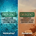thumbnail image 6 of (2 Pack) Fireplace Gas Shutoff Valve OSHA Emergency Sign 18 Inch X 12 Inch Plastic Sign, Weather Resistant, UV Protected for Workplace, Business, and Construction Site, Made in the USA, 6 of 8