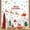 as show, variant on Meggemo Merry Christmas Wall Decor Stickers Removable Adhesive Decals for Living Room Bedroom Home Xmas Wall Decoration Holiday Season Winter Celebrations