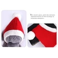 thumbnail image 6 of Warm Knitted Dog Christmas Hat with Crochet Neck Winter Pet for Photo Shoot Gift Holiday Party (Red/M), 6 of 9