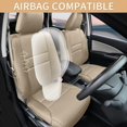 thumbnail image 5 of IKABEVEM Seat Covers Custom Fit Honda CR-V 2015 2016 Full Set Faux Leather(5 Seats, Beige), 5 of 7