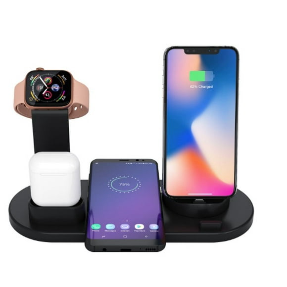 Wireless charger stand for iPhone 3 in 1 charging dock Apple Watch dock AirPods charging
