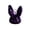 Dark Purple, variant on Gothic Wound Bunny Keychain Punk Style Plush Rabbit Pendant Bag Accessory Gift,Dark Bunny Plush Keychain, Soft Rabbit Bag Charm with Metal Key Ring, Goth Style Plush Purse Charm, Giftable