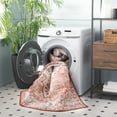 thumbnail image 3 of SAFAVIEH Tucson Alyx Oriental Machine Washable Area Rug, Light Rust/Beige, 9' x 12', 3 of 9
