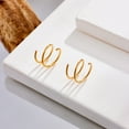 ZAROYEAX Double Nose Hoop Ring for Piercing Nose Hoop Nose Ring Hoop