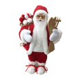 thumbnail image 4 of Estatua decorativa navideña, adorno pequeño de Papá Noel de pie. rojo, 4 of 9