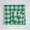 thumbnail image 7 of Fingercraft Dinner Cloth Napkins, Everyday Use, Soft and Well Absorbent Cotton Buffalo Plaid Table Napkins, 12 Pack, 20x20 Green and White, 7 of 7