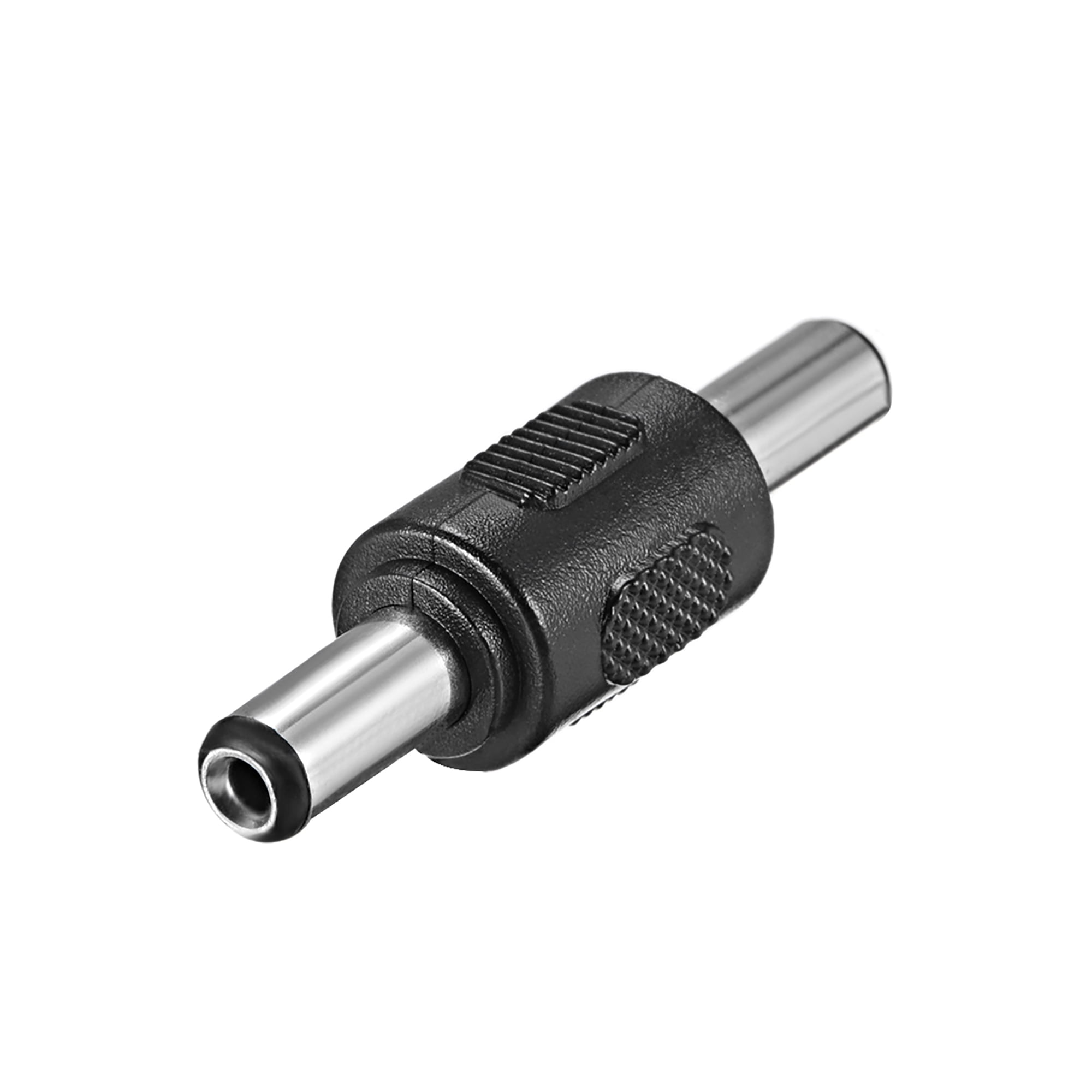 DC Male to Male Connector 5.5mm x 2.5mm Power Cable Jack Adapter Black
