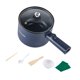 thumbnail image 2 of Olla eléctrica antiadherente para saltear, con protección contra ebullición en seco, ideal para dormitorios, oficinas, salteados, estofados, ramen al vapor y filetes. Azul, 2 of 9
