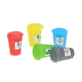 thumbnail image 1 of Botes de basura en miniatura Botes de basura pintados Modelo de latas de camión de basura Sandtable Fairy House Street Scenery, 1 of 8