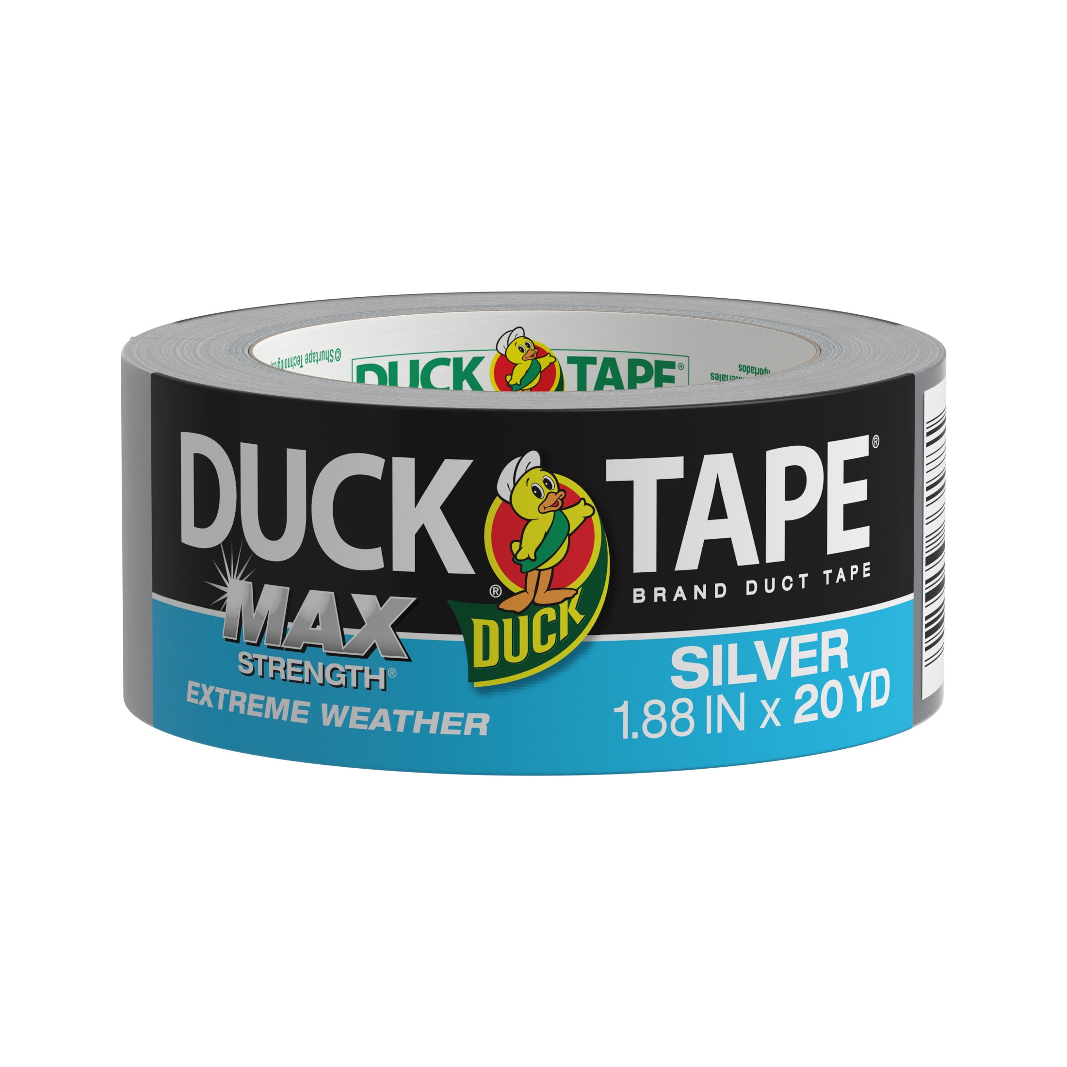 Duck Max Strength Extreme Weather Duct Tape, 1.88 in. x 20 yard, Silver