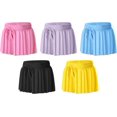 thumbnail image 6 of CARETOO Girls Flowy Athletic Shorts with Pocket Kids Spandex 2 in 1 Drawstring Butterfly Skorts for Cheer, Dance, Running 2pcs, 6 of 8