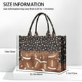 thumbnail image 3 of Large Capacity Tote Bag,Leopard Print and Footballs Pattern Handbag Fashion Luxury Tote Bag,15.7"x13"x 5.1" Inches,Laptop Compatible, 3 of 6