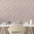 thumbnail image 2 of Ambesonne Flamingo Print Peel & Stick Wallpaper for Home, Soft Palms and Birds, 13"x36", Blush Dust Warm Taupe, 2 of 5