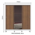 thumbnail image 3 of Ropero Closet Madesa Lyon Plus 3 Puertas con Espejo Pies B, 3 of 5