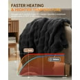 thumbnail image 6 of Heated Throw Blanket, Plush Thick Bubble Faux Fur Heated Blanket, Fast Heating Electric Blanket, 4 Heating Levels & 4 Hours Auto-Off & Overheat Protection, Machine Washable, 6 of 12