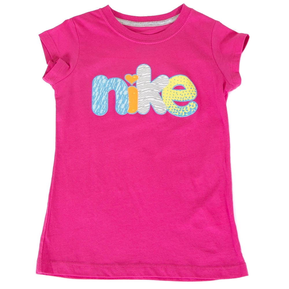 Nike - Nike Girls Athletic T-Shirt Vivid Pink 361820 - Walmart.com ...