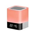 thumbnail image 3 of Bedside Lamp With Bluetooth Speaker, Colour Changing Touch Lamp, Rgb Dimmable Bedside Night Light, Digital Alarm Clock, 3 of 5