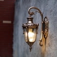 thumbnail image 2 of Industrial Garden Wall Light Fixtures Waterproof Wall Lamp Translucent Glass Lampshade Porch Lights (Golden), 2 of 8