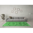 thumbnail image 3 of Ahgly Company Indoor Round Oriental Emerald Green Traditional Area Rugs, 3' Round, 3 of 4