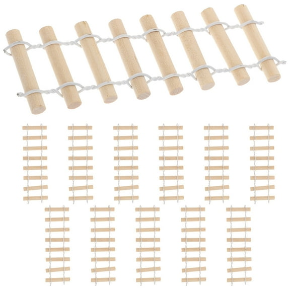 unbranded  12 Pcs Garden Wire Gate Log Fence Small Decorative Gardening