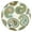 Indian Ins, variant on Tropical Flower Round Table Cover Elastic Edge Waterproof Tablecloth with Floral & Leopard Design