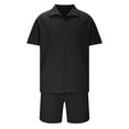 thumbnail image 4 of NTACZA Men Shorts Set Short Sleeve Shirt Shorts Tracksuits Athletic Collared Sweatsuits for Men S, 4 of 6