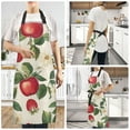 thumbnail image 2 of Yayeee Chief Kitchen Apron with Pockets for Cooking Water Resistant Unisex Adjustable Neck Strap, Apple Leaves Pattern, 2 of 7