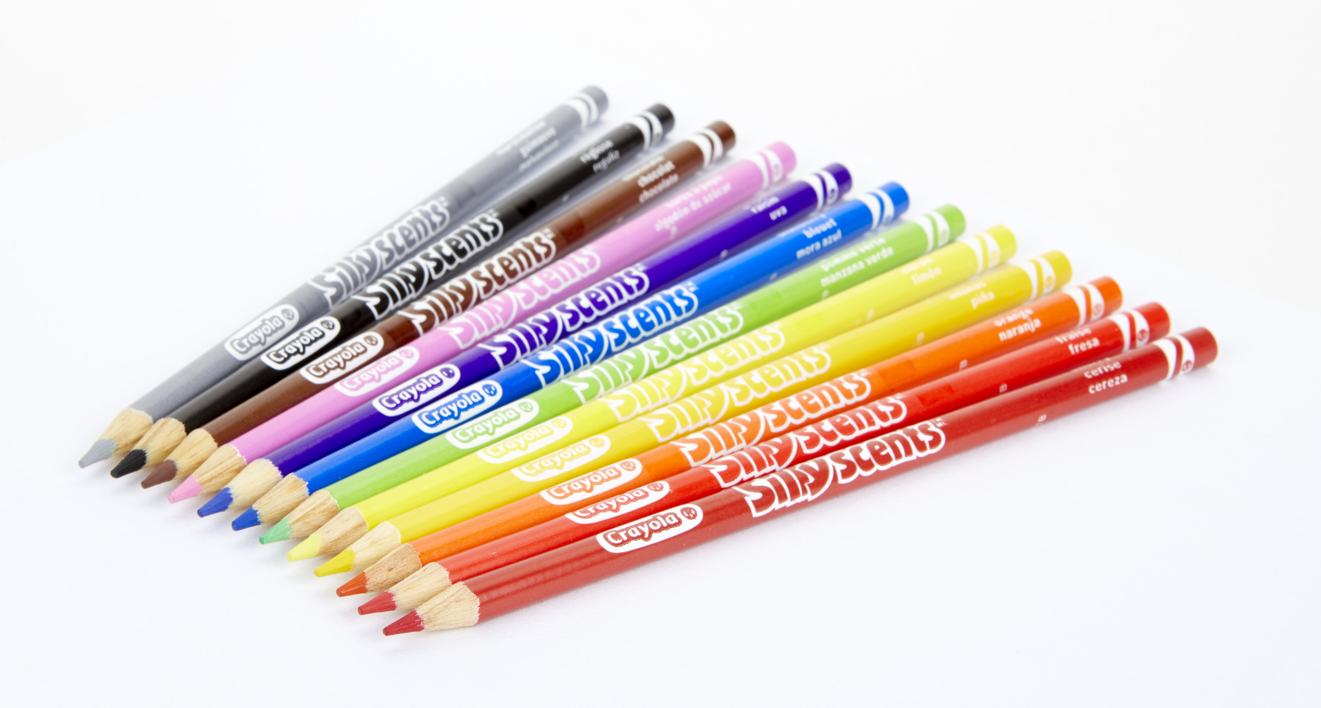 15.49 x 12.44 x 1.27 cm Multicolores Crayola Petits Crayons odorants Silly Scents Multicolore avec Partie à Tourner 