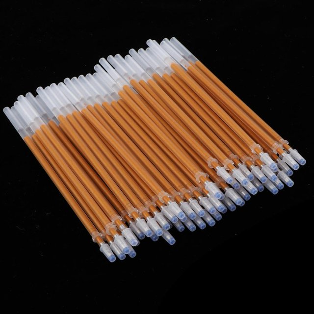 50pcs Repuestos de Bolígrafo de Color Dorado ,Tinta de Brillo A Base de Agua, de Múltiples Colores para Niños BLESIY Flash Gel Pen Refills
