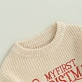 thumbnail image 3 of Toddler Baby Girl Boy Christmas Sweaters Knit Long Sleeve Crewneck Warm Pullover Sweatshirt Tops Cute Fall Winter Clothes, 3 of 7